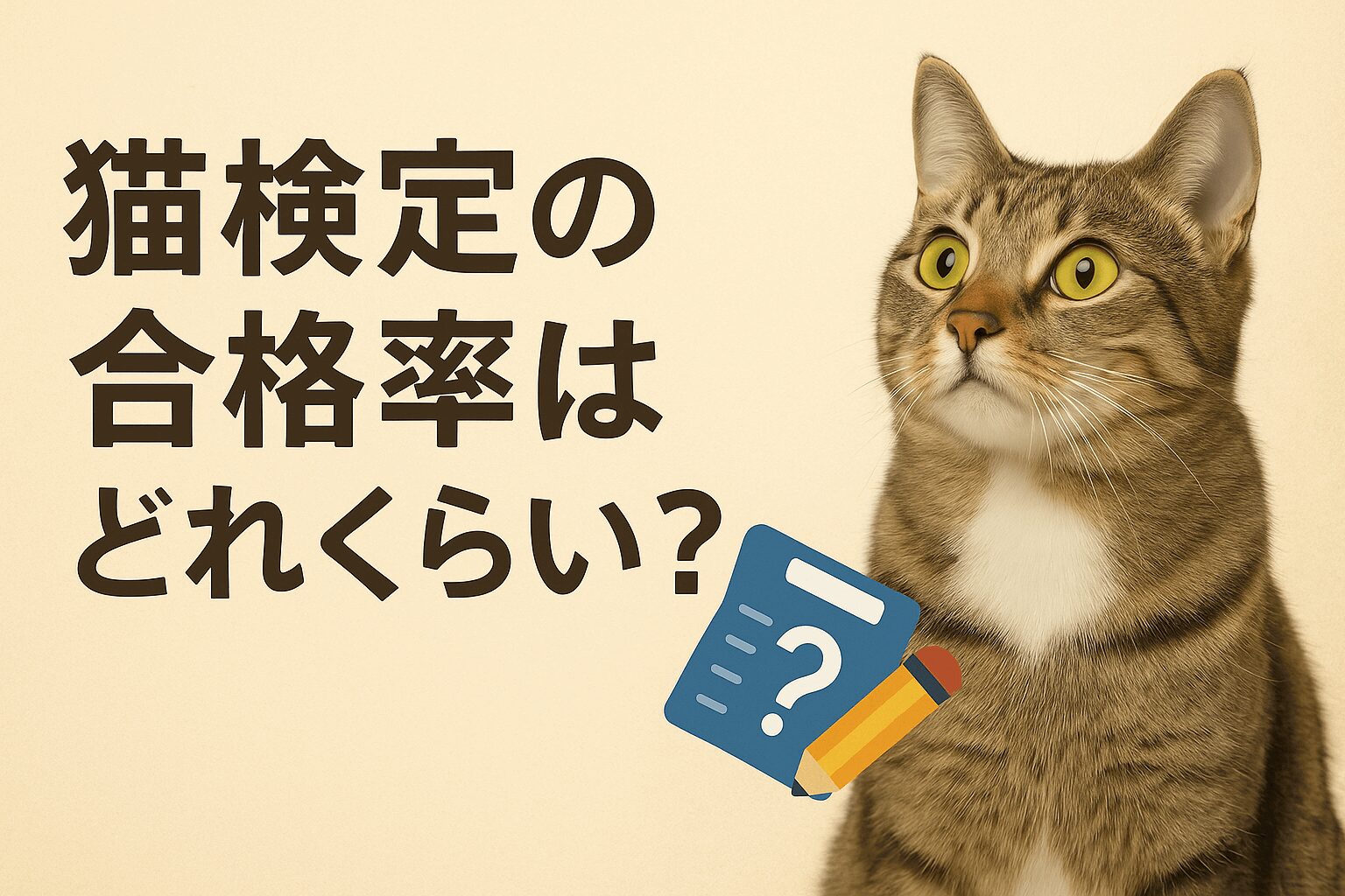 猫検定　合格率
